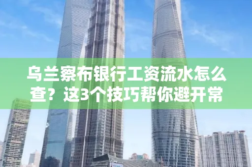 乌兰察布银行工资流水怎么查?这3个技巧帮你避开常见坑