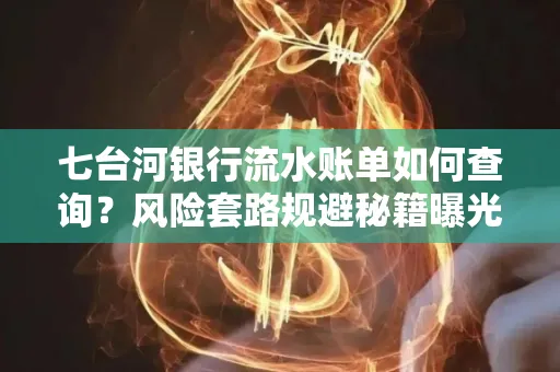 七台河银行流水账单如何查询?风险套路规避秘籍曝光?