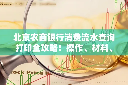 北京农商银行消费流水查询打印全攻略!操作、材料、避坑指南都在这里