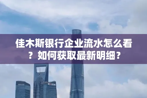 佳木斯银行企业流水怎么看?如何获取最新明细?