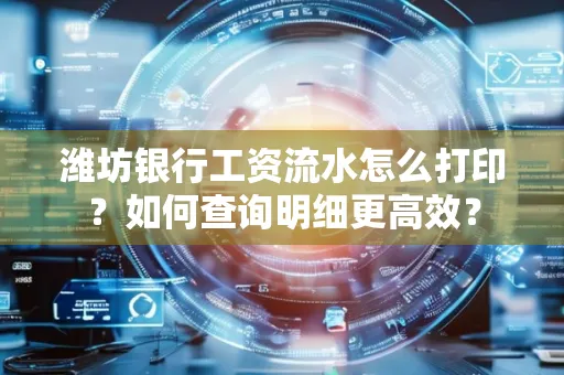 潍坊银行工资流水怎么打印?如何查询明细更高效?