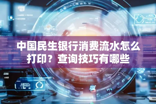 中国民生银行消费流水怎么打印?查询技巧有哪些