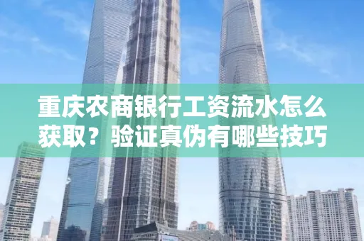重庆农商银行工资流水怎么获取?验证真伪有哪些技巧?