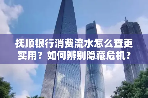 抚顺银行消费流水怎么查更实用?如何辨别隐藏危机?