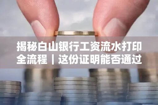 揭秘白山银行工资流水打印全流程|这份证明能否通过审核?