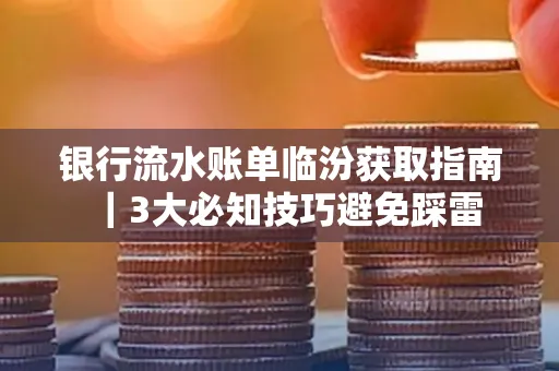 银行流水账单临汾获取指南|3大必知技巧避免踩雷