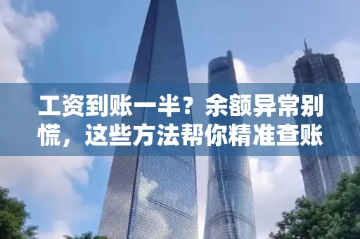 工资到账一半?余额异常别慌,这些方法帮你精准查账!