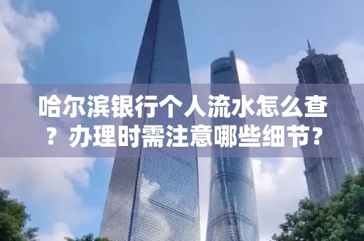 哈尔滨银行个人流水怎么查?办理时需注意哪些细节?快速获取技巧