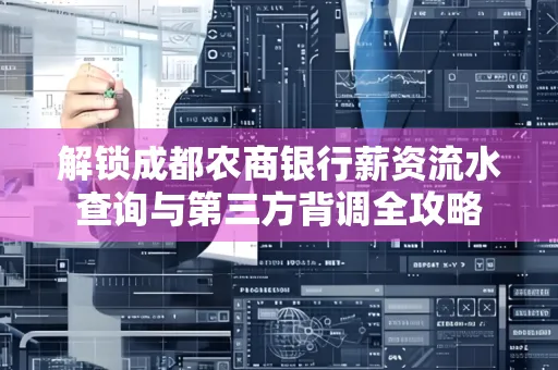 解锁成都农商银行薪资流水查询与第三方背调全攻略