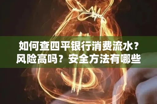 如何查四平银行消费流水?风险高吗?安全方法有哪些?
