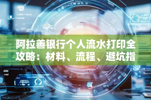 阿拉善银行个人流水打印全攻略:材料、流程、避坑指南一网打尽