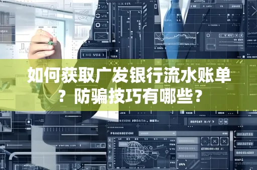 如何获取广发银行流水账单?防骗技巧有哪些?